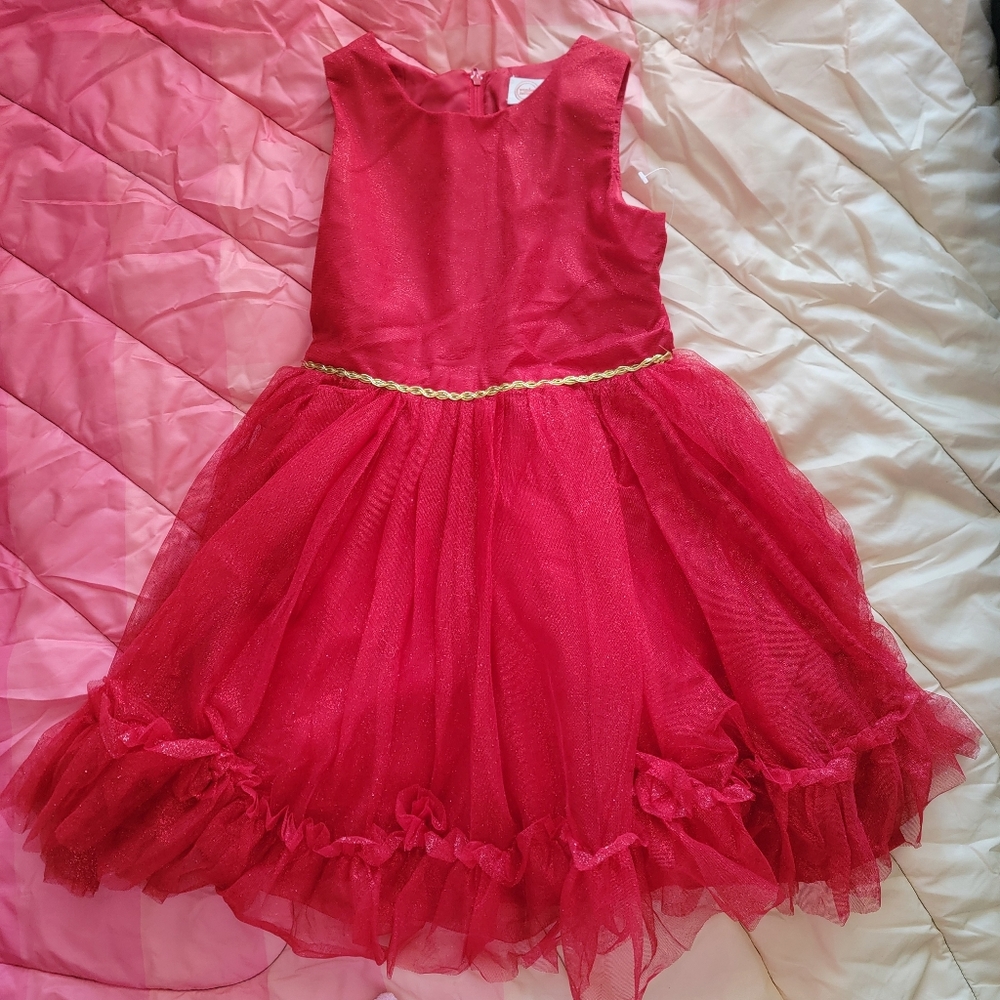 Wonder Nation Red and Gold Kids Dress